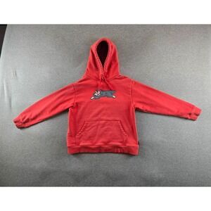 Ice Cream Hoodie Youth 9/10‎ Tomato Red Pullover Block Cat French Terry Skater